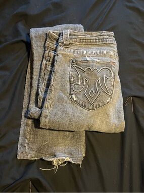 MEK Grunge Boot Cut Jeans